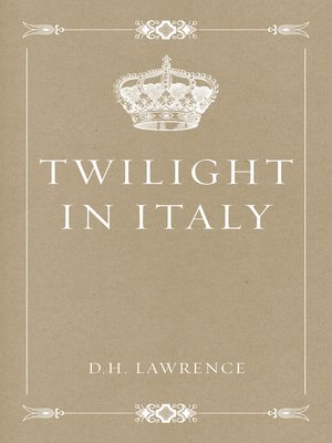 cover image of Twilight in Italy